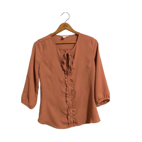 CINNAMON Ruffle Blouse - Forever 21 - Size Small - Picture 1 of 5